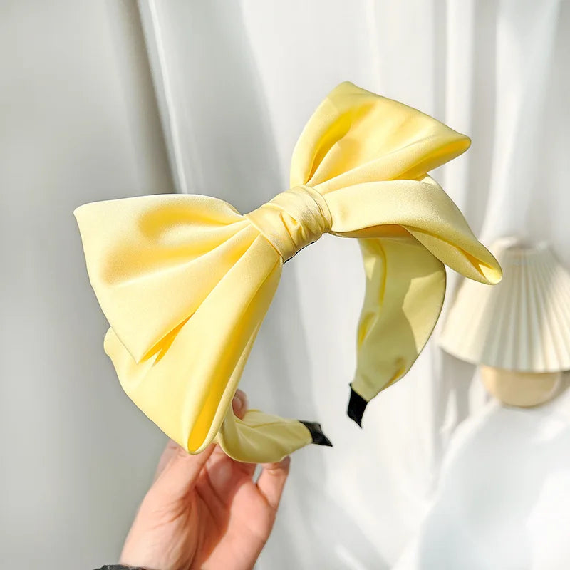 Silk Satin Bow Headband