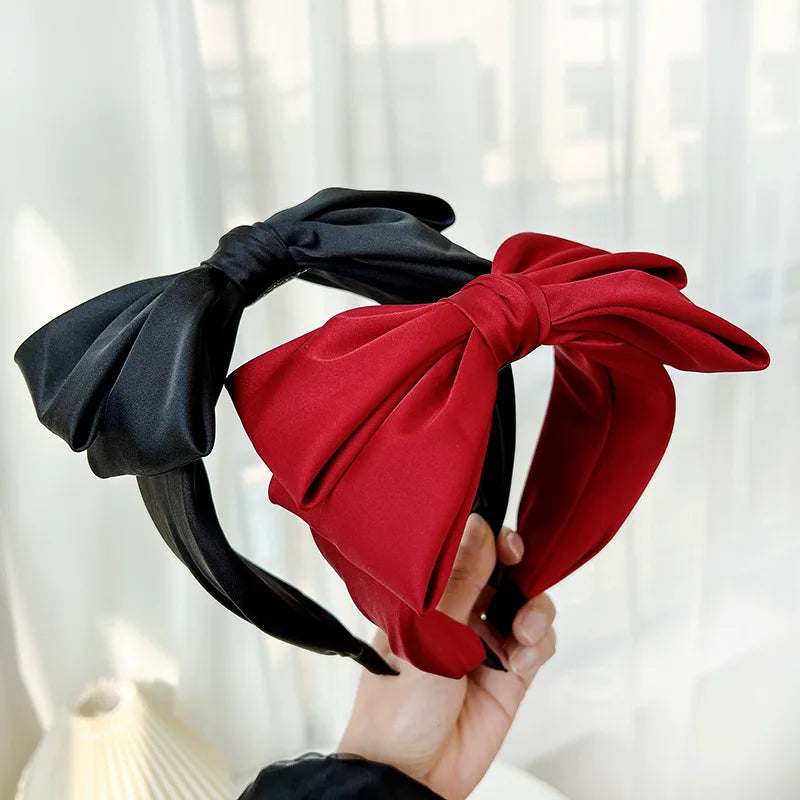 Silk Satin Bow Headband