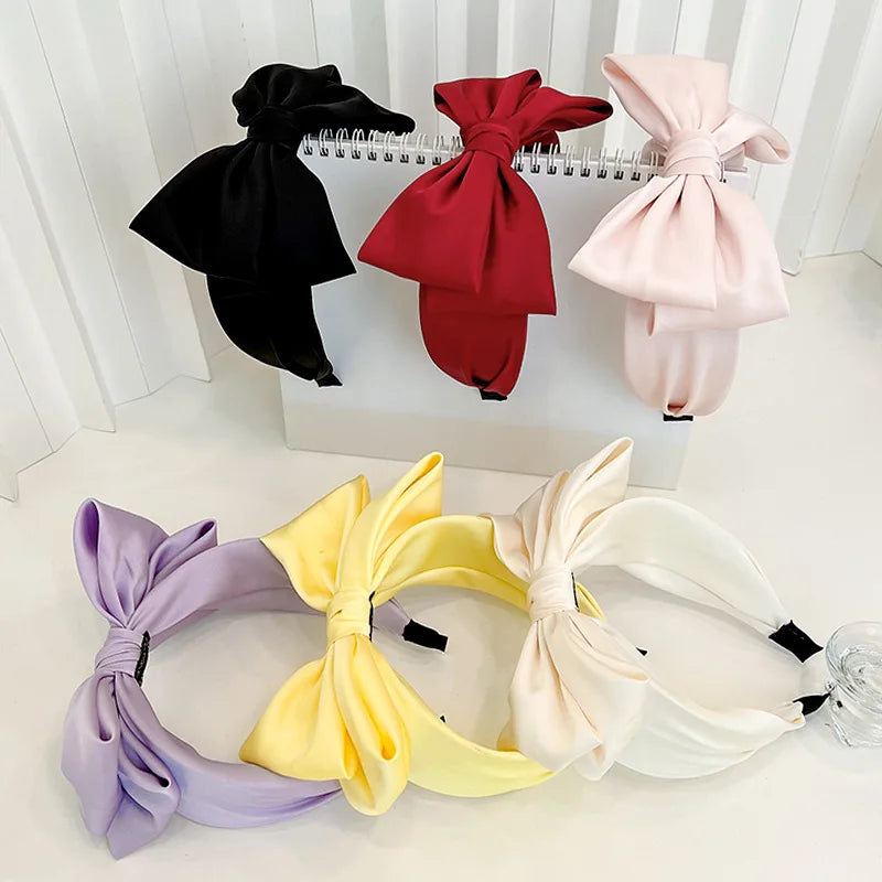 Silk Satin Bow Headband