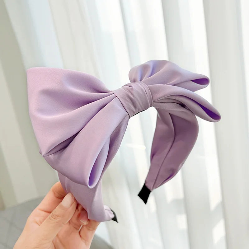 Silk Satin Bow Headband