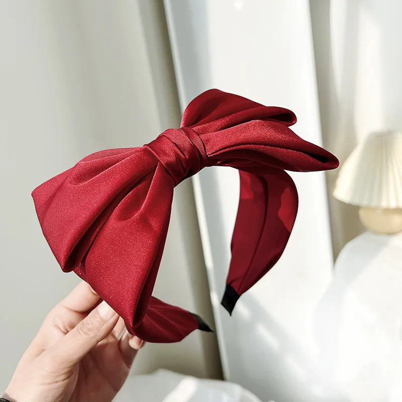 Silk Satin Bow Headband