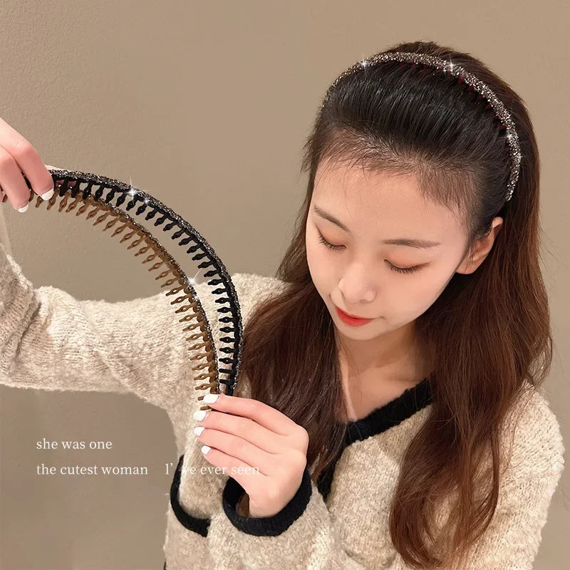 Rhinestone Velvet Headband