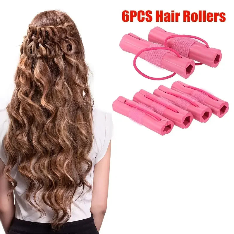 6PCS Magic Foam Hair Curlers