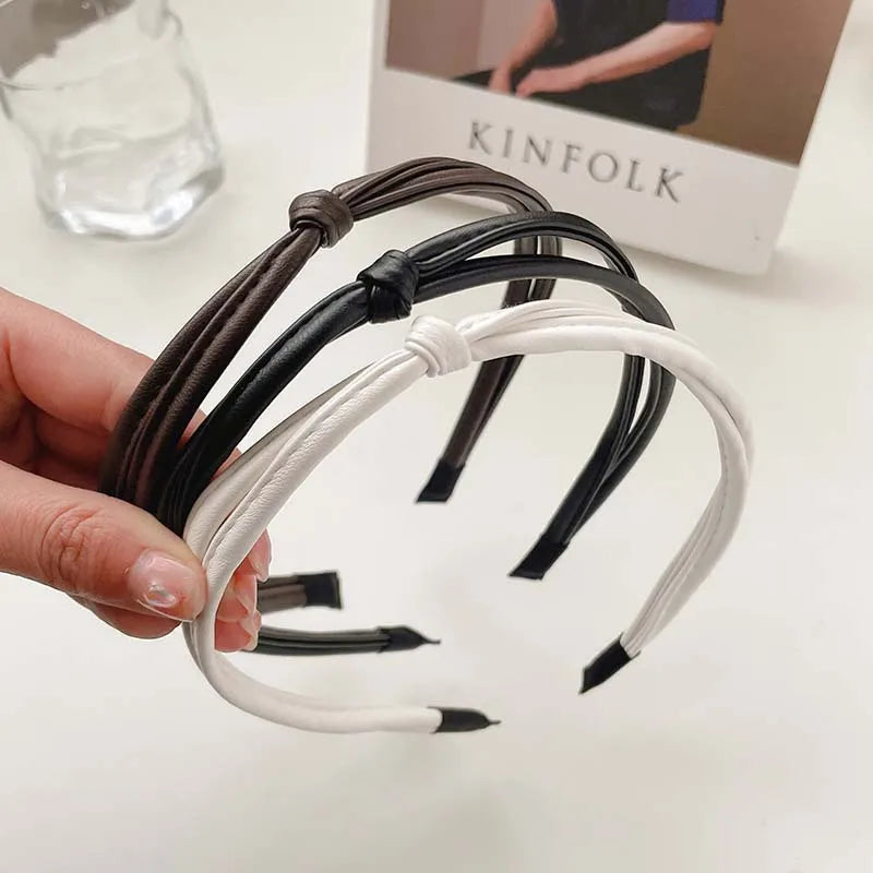 Retro Leather Headband