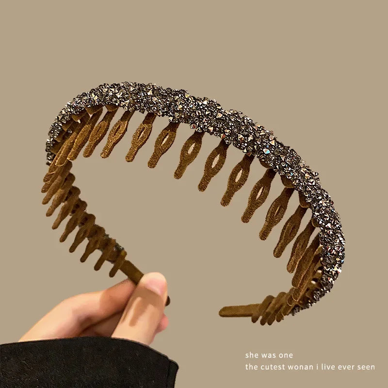 Rhinestone Velvet Headband