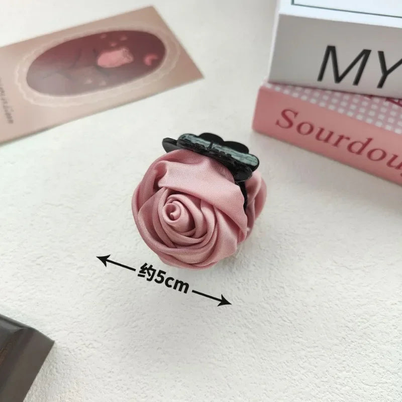 Rose Flower Hair Claw