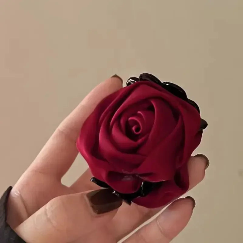 Rose Flower Hair Claw