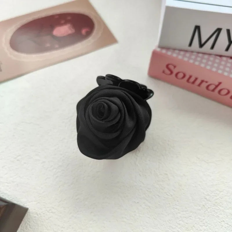 Rose Flower Hair Claw