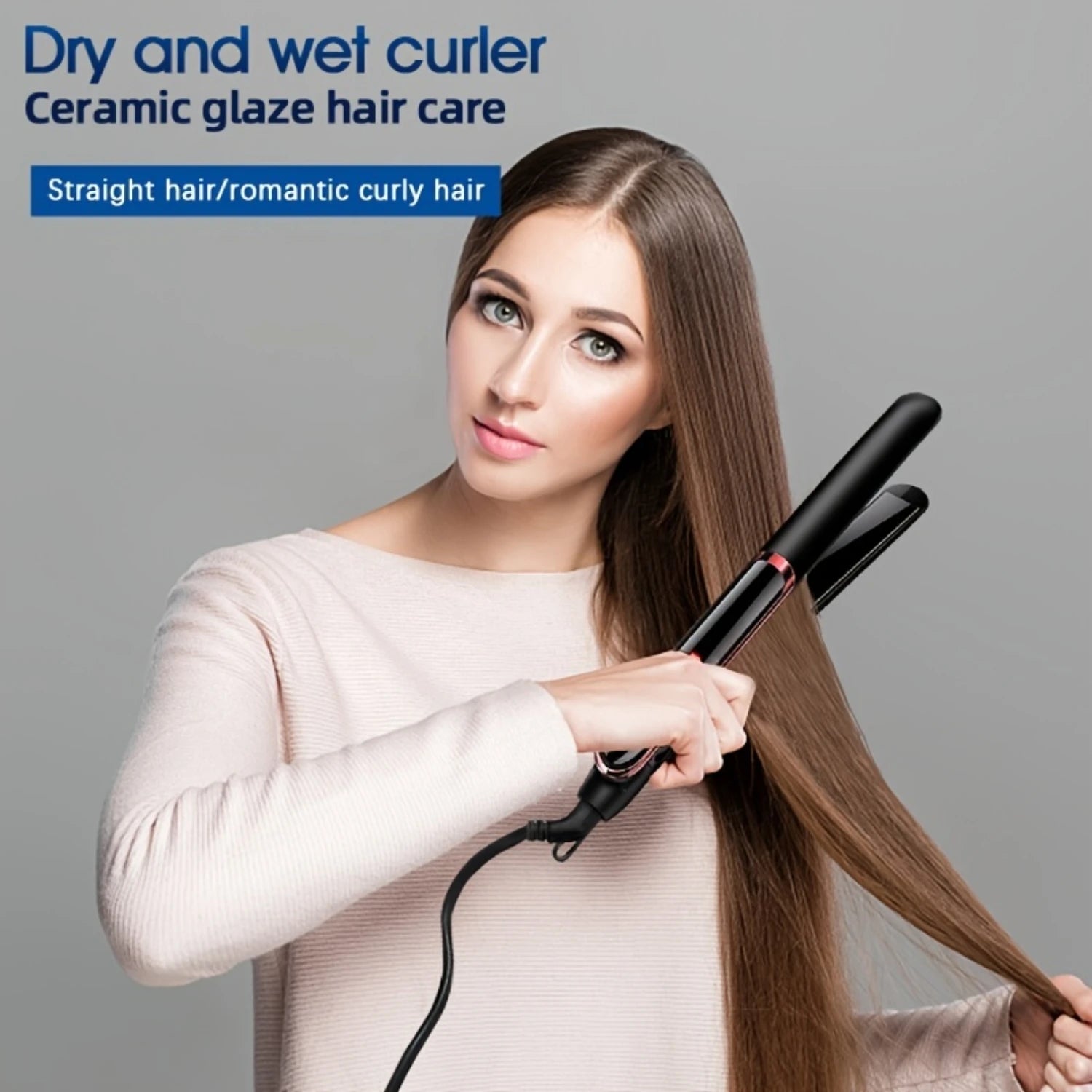 2-in-1 Hair Straightener & Curler