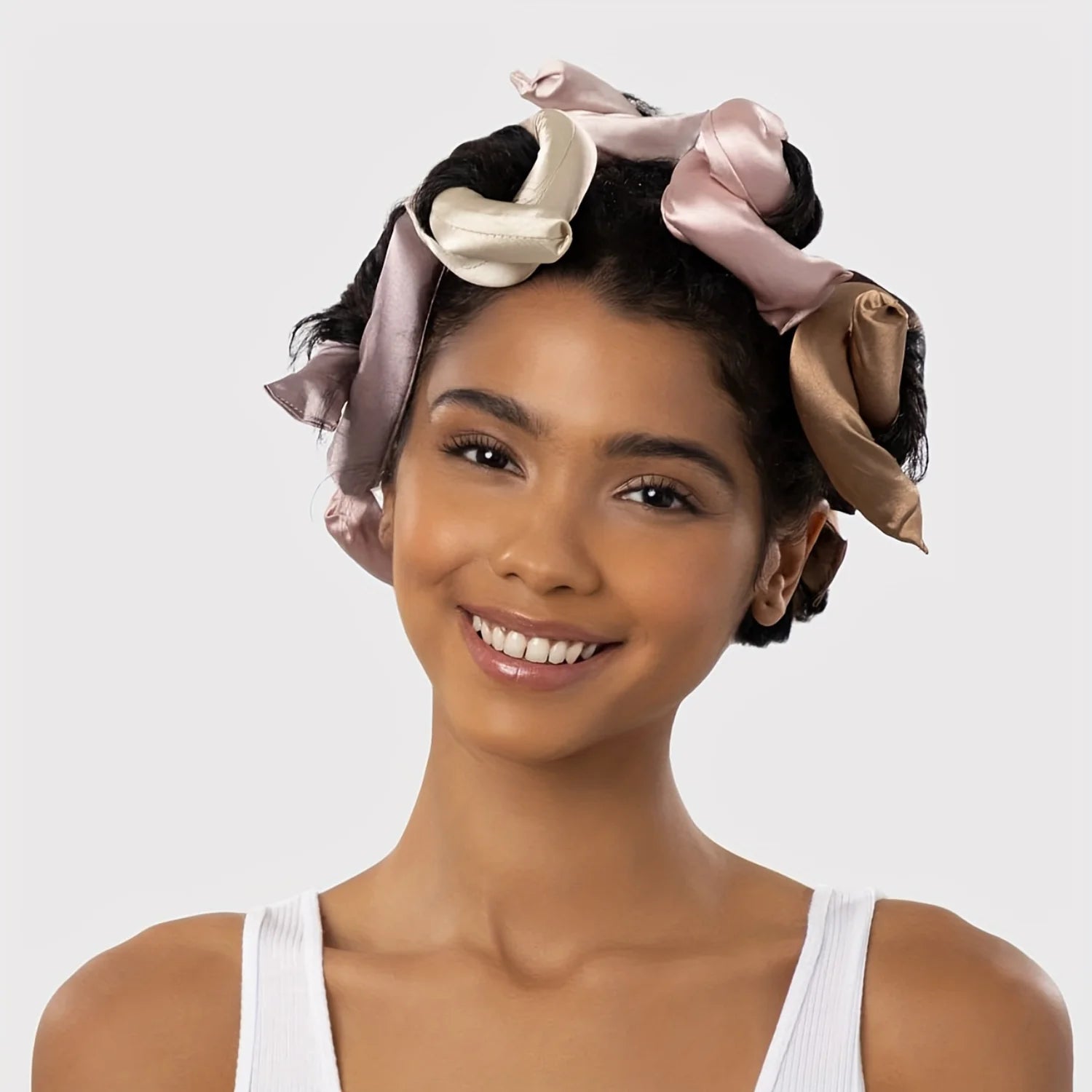 6PCS Satin Heatless Curlers