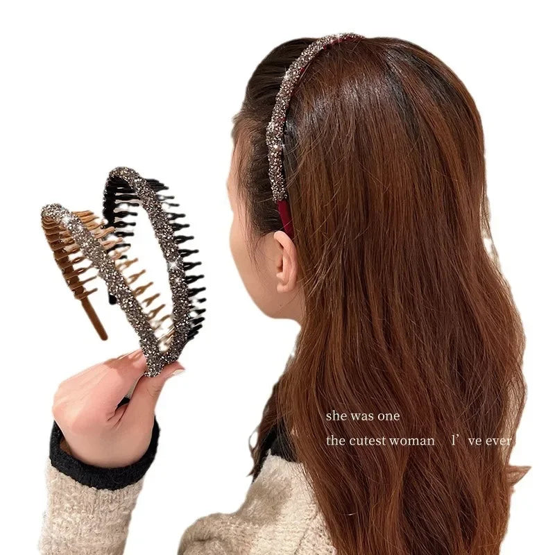 Rhinestone Velvet Headband