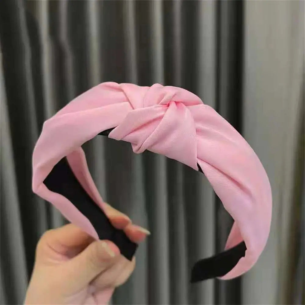 Cross Knot Satin Headband