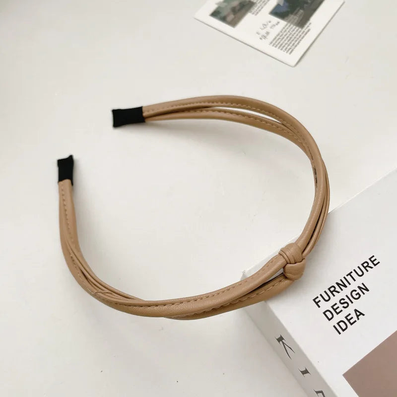 Retro Leather Headband