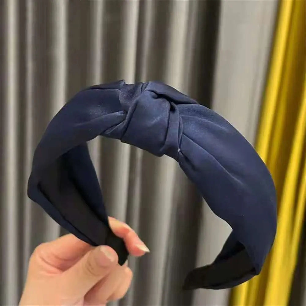 Cross Knot Satin Headband