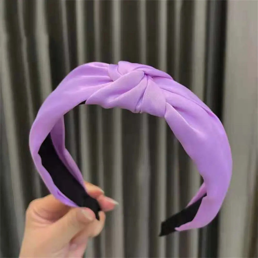 Cross Knot Satin Headband