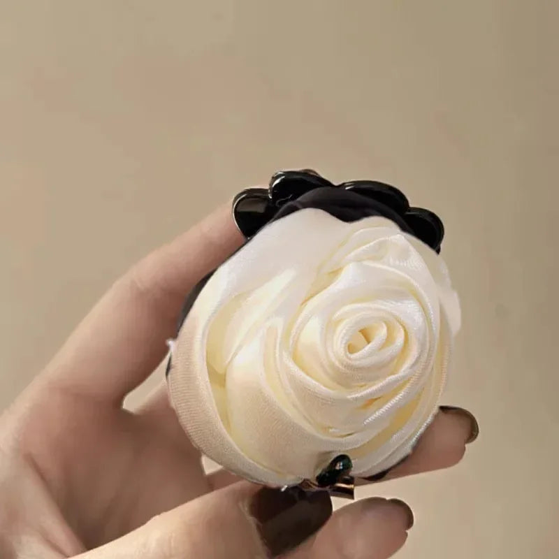 Rose Flower Hair Claw