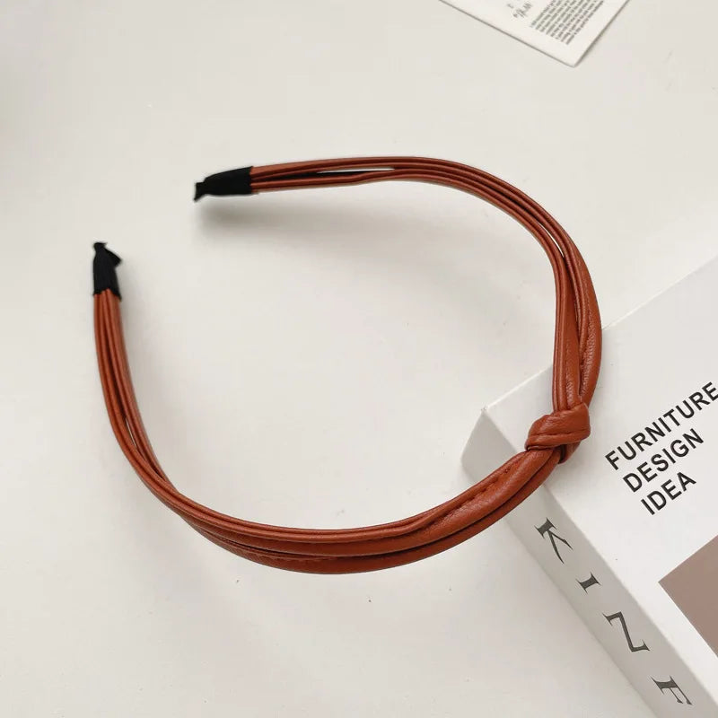 Retro Leather Headband