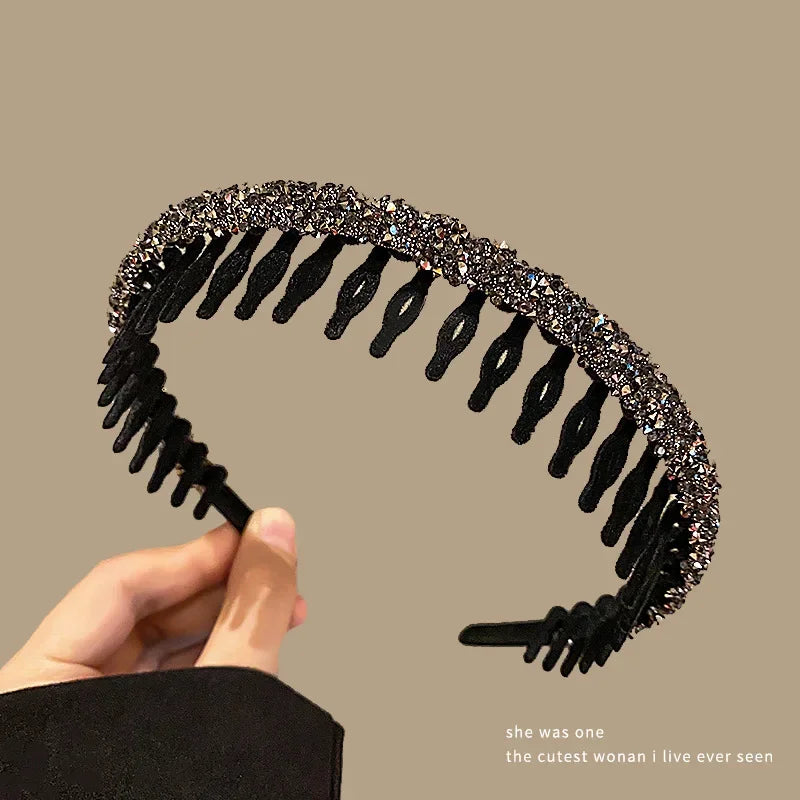 Rhinestone Velvet Headband