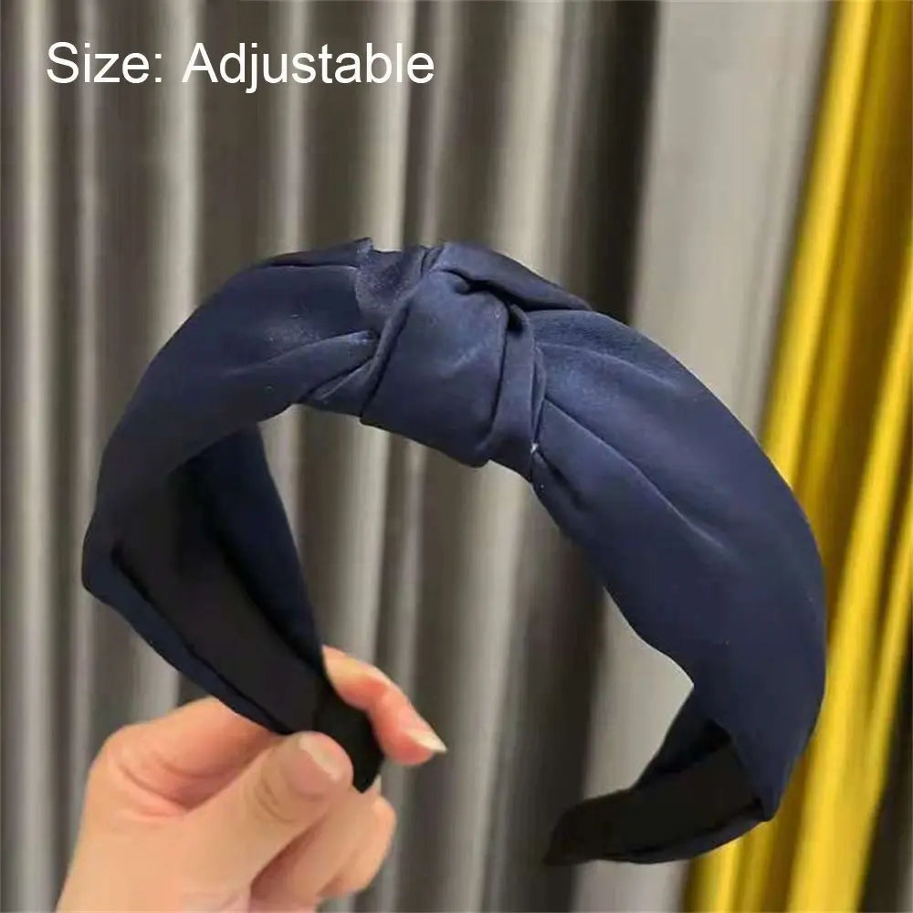 Cross Knot Satin Headband