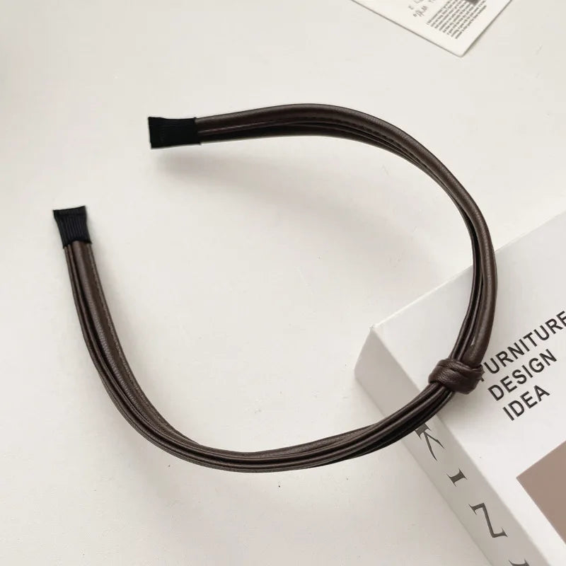 Retro Leather Headband