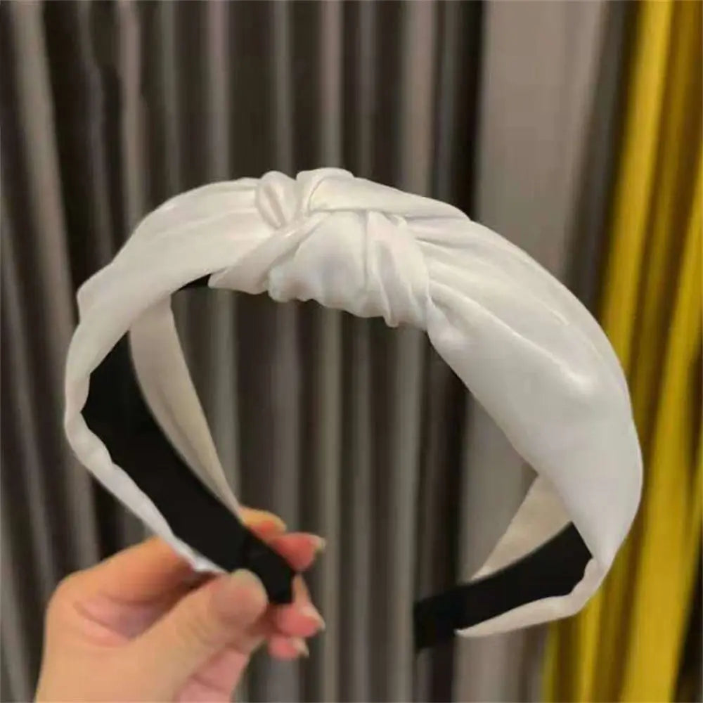 Cross Knot Satin Headband
