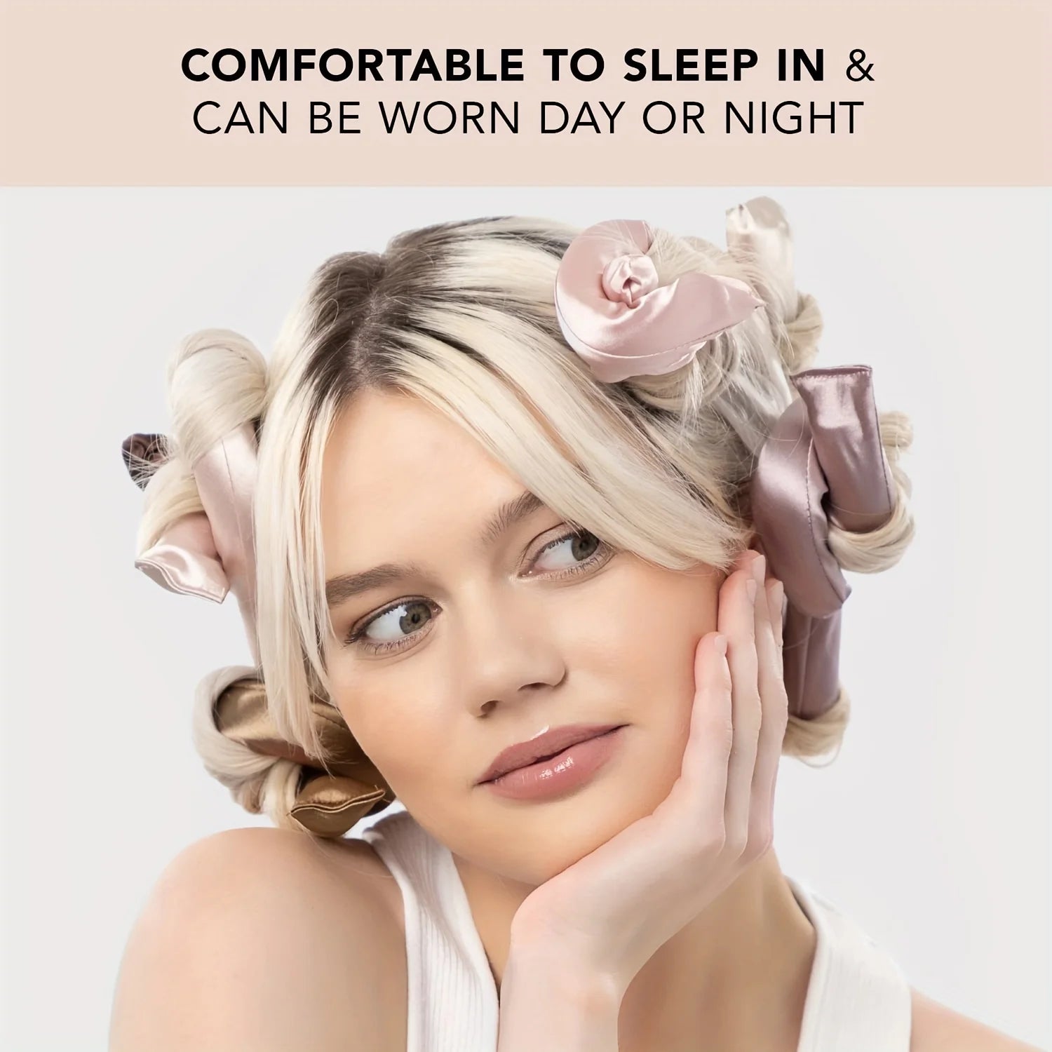 6PCS Satin Heatless Curlers