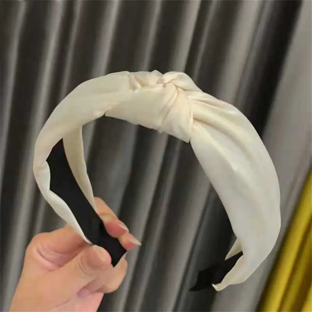 Cross Knot Satin Headband
