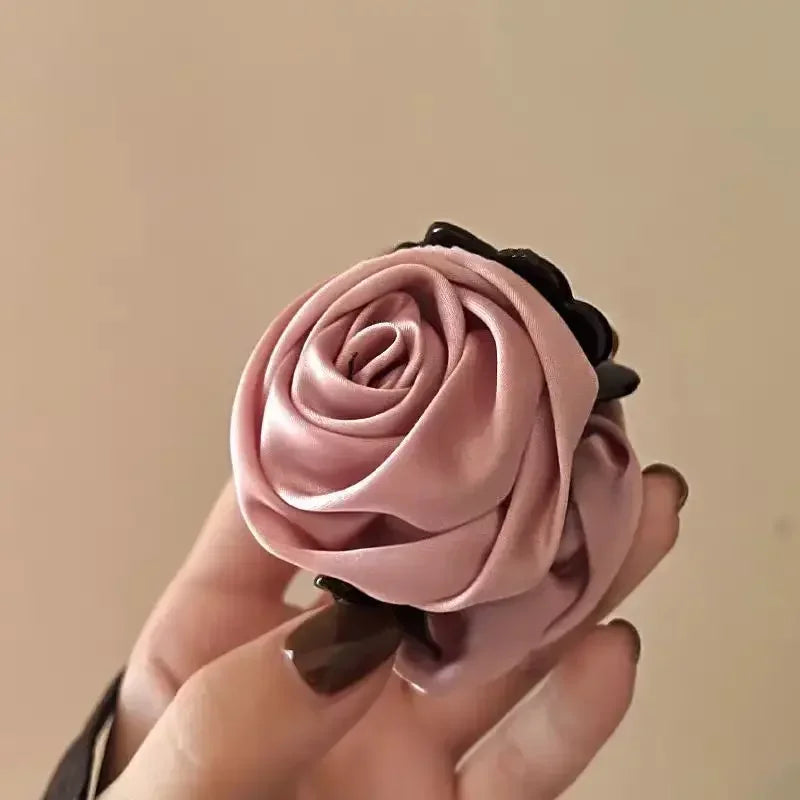 Rose Flower Hair Claw