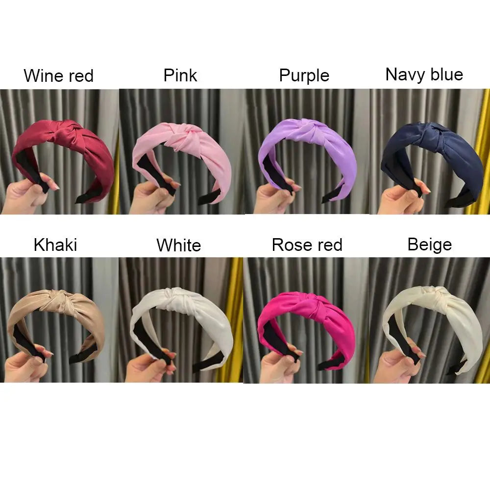 Cross Knot Satin Headband